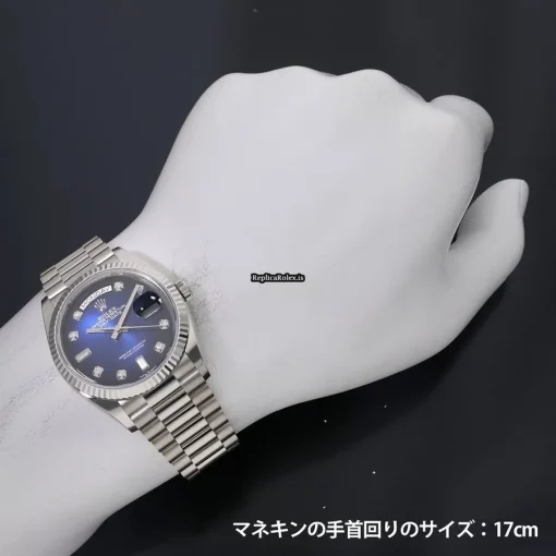 Great Replica Rolex Day-date 36 128239a Caliber 3255 Automatic Movement 36mm White Gold Case Watch - Image 6