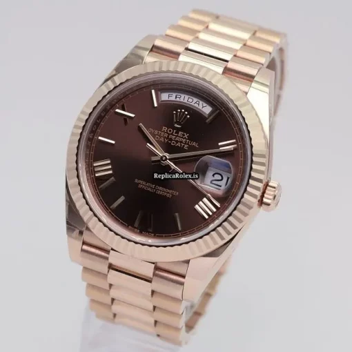 1:1 Knockoff Rolex Day-date 40 228235 Automatic Movement 40mm Rose Gold Case Mens/unisex Watch - Image 2