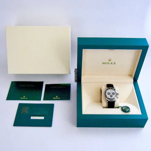 Superb Imitation Rolex Daytona 116519ln Caliber 4130 Automatic Movement 40mm White Gold Case Mens/unisex Watch - Image 5
