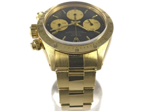 Mind-boggling Fake Rolex Daytona 6265 Caliber 727 Manual Winding Movement 37mm Yellow Gold Case Mens/unisex Watch - Image 12