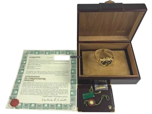 Mind-boggling Fake Rolex Daytona 6265 Caliber 727 Manual Winding Movement 37mm Yellow Gold Case Mens/unisex Watch - Image 16