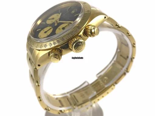 Mind-boggling Fake Rolex Daytona 6265 Caliber 727 Manual Winding Movement 37mm Yellow Gold Case Mens/unisex Watch - Image 2