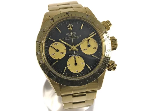 Mind-boggling Fake Rolex Daytona 6265 Caliber 727 Manual Winding Movement 37mm Yellow Gold Case Mens/unisex Watch - Image 7