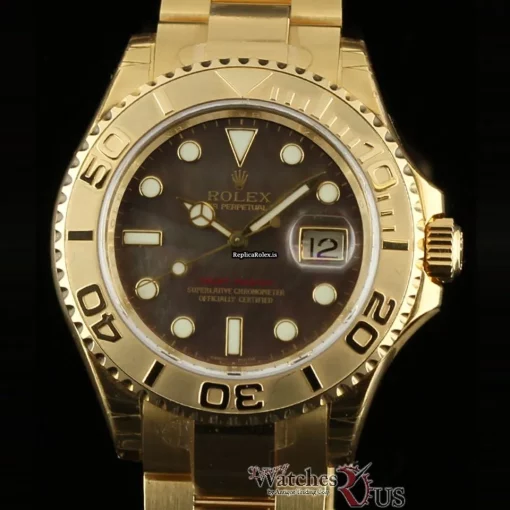 Remarkable Fake Rolex Yacht-master 40 16628 Caliber 3135 Automatic Movement 40mm Yellow Gold Case Mens/unisex Watch - Image 2