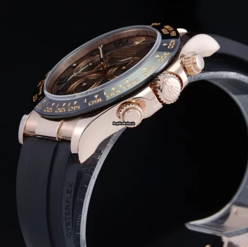 Amazing Replica Rolex Daytona 116515ln Caliber 4130 Automatic Movement 40mm Rose Gold Case Mens/unisex Watch - Image 11