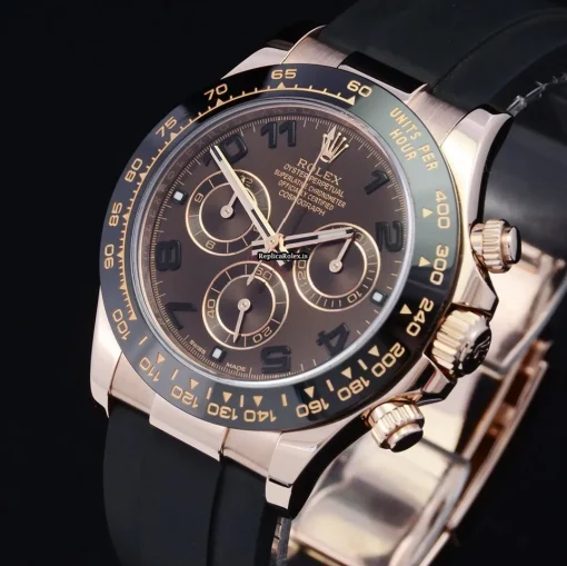 Amazing Replica Rolex Daytona 116515ln Caliber 4130 Automatic Movement 40mm Rose Gold Case Mens/unisex Watch - Image 9
