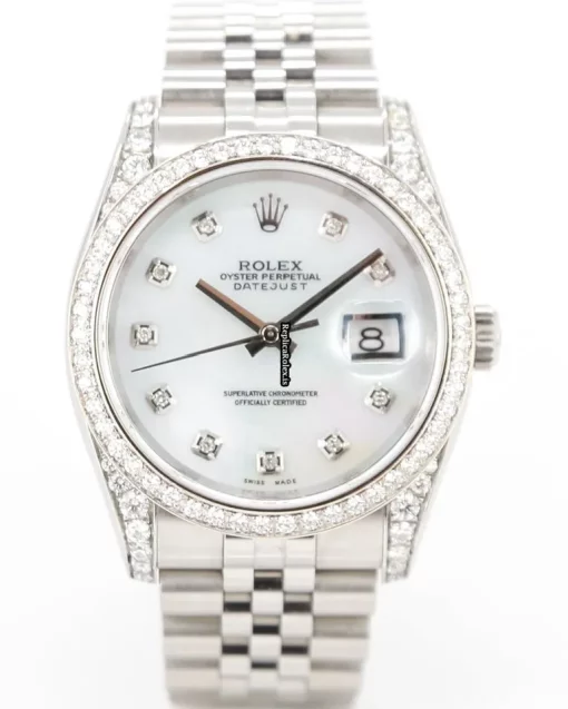 Pleasing Replica Rolex Datejust 116200 Caliber 3135 Automatic Movement 36mm Steel Case Mens/unisex Watch - Image 2