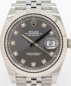 Terrific Fake Rolex Datejust 126334 Caliber 3235 Automatic Movement 41mm White Gold Case Mens/unisex Watch
