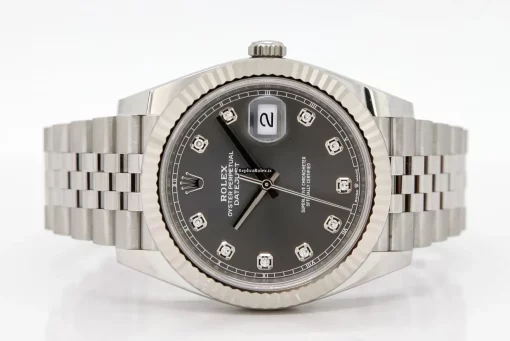 Terrific Fake Rolex Datejust 126334 Caliber 3235 Automatic Movement 41mm White Gold Case Mens/unisex Watch - Image 3