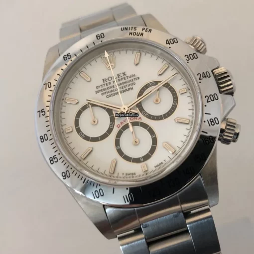 Pleasing Replica Rolex Daytona 16520 Zenith El Primero Caliber 4030 Automatic Movement 40mm Steel Case Mens/unisex Watch - Image 10