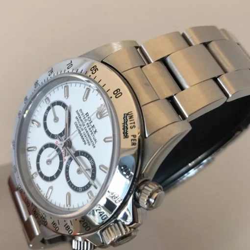 Pleasing Replica Rolex Daytona 16520 Zenith El Primero Caliber 4030 Automatic Movement 40mm Steel Case Mens/unisex Watch - Image 2