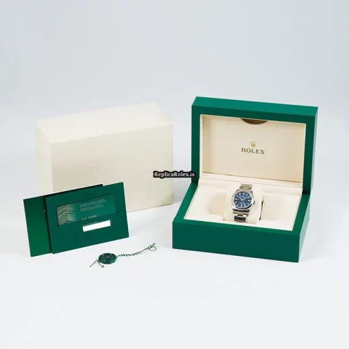 Well Made Replica Rolex Oyster Perpetual 34 124200 Caliber 3230 Automatic Movement 34mm Steel Case Mens/unisex Watch - Image 9