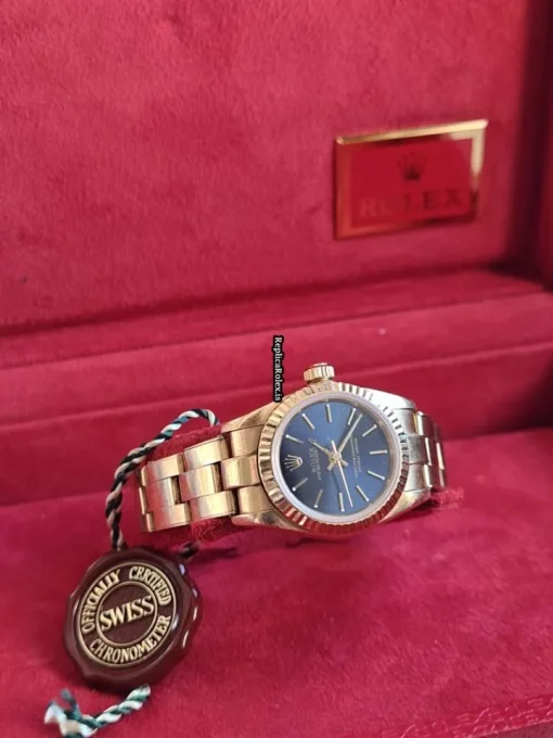Popular Replica Rolex Oyster Perpetual 76198 Automatic Movement 24mm Womens Watch - Image 2