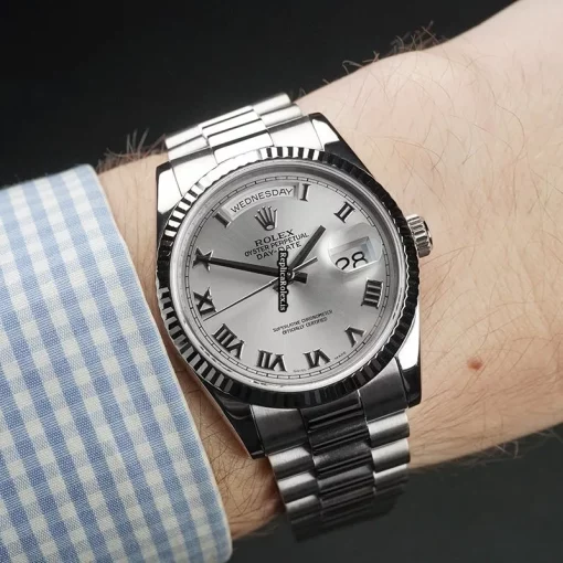 Terrific Replica Rolex Day-date 36 118239 Automatic Movement 36mm White Gold Case Mens/unisex Watch - Image 13