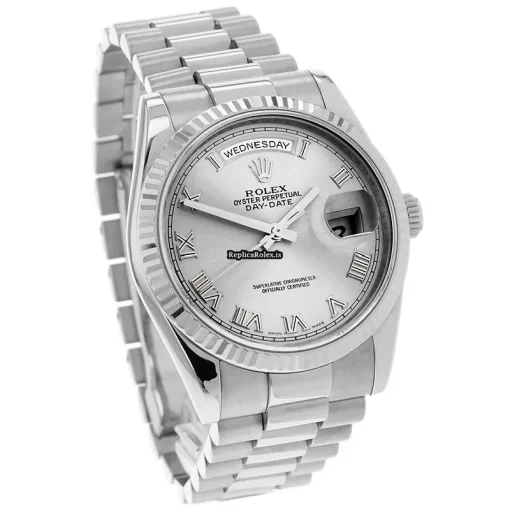 Terrific Replica Rolex Day-date 36 118239 Automatic Movement 36mm White Gold Case Mens/unisex Watch - Image 4