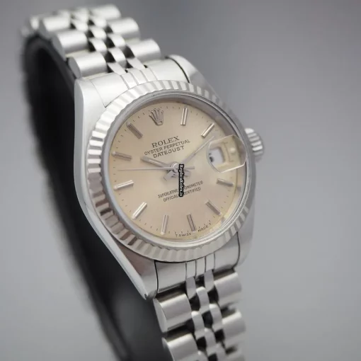High Quality Fake Rolex Lady-datejust 69174 Caliber 2135 Automatic Movement 26mm Gold/steel Case Watch - Image 5