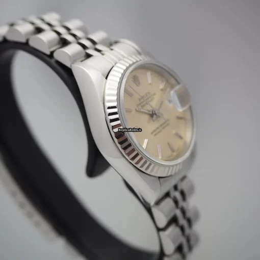 High Quality Fake Rolex Lady-datejust 69174 Caliber 2135 Automatic Movement 26mm Gold/steel Case Watch - Image 8
