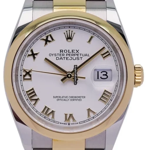 Top Fakes Rolex Datejust 126203 Automatic Movement 36mm Gold/steel Case Mens/unisex Watch - Image 3