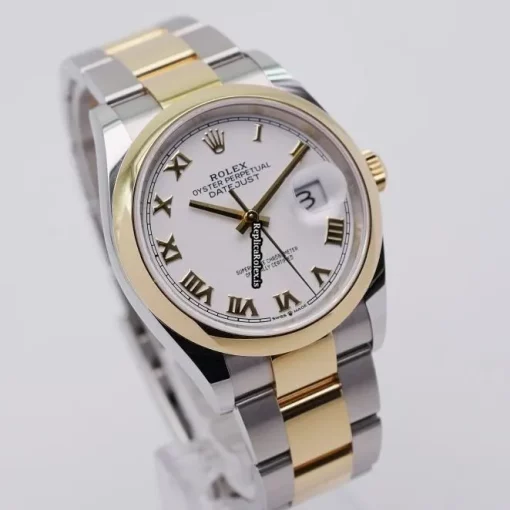 Top Fakes Rolex Datejust 126203 Automatic Movement 36mm Gold/steel Case Mens/unisex Watch - Image 4