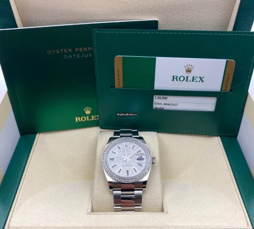 Durable Fake Rolex Datejust 126200 Caliber 3235 Automatic Movement 36mm Steel Case Mens/unisex Watch - Image 2
