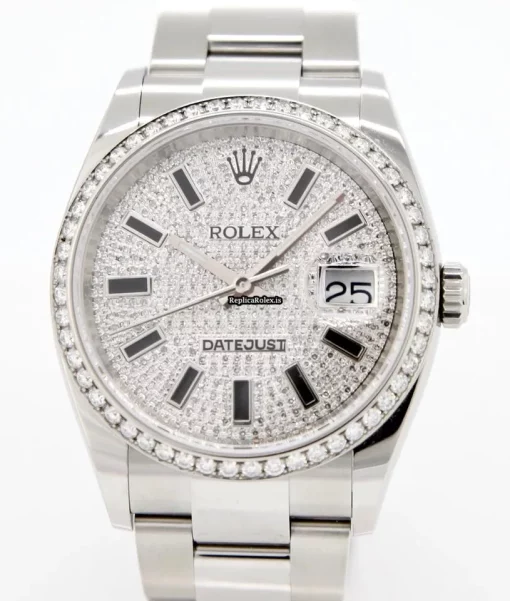 Durable Fake Rolex Datejust 126200 Caliber 3235 Automatic Movement 36mm Steel Case Mens/unisex Watch - Image 9