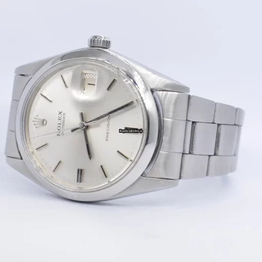 Well Made Copies Rolex Oyster Precision 6694 Caliber 1225 Manual Winding Movement 34x40mm Steel Case Mens/unisex Watch - Image 2