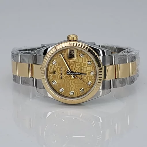 Appealing Replica Rolex Lady-datejust 178273 Caliber 2235 Automatic Movement 31mm Gold/steel Case Womens Watch - Image 2