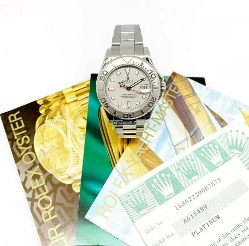 Popular Fake Rolex Yacht-master 168622 Caliber 2235 Automatic Movement 35mm Platinum Case Mens/unisex Watch - Image 2