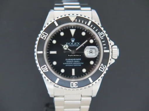 Well Made Replica Rolex Submariner Date 16610 Automatic Movement 40mm Steel Case Mens/unisex Watch - Image 3