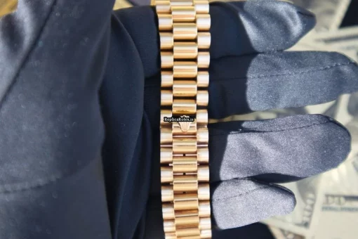 Incredible Replica Rolex Day-date 36 18238 Caliber 3155 Automatic Movement 36mm Yellow Gold Case Mens/unisex Watch - Image 11