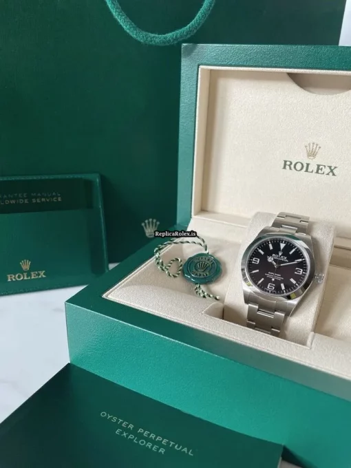 1:1 Replica Rolex Explorer 214270 Caliber 3132 Automatic Movement 39mm Steel Case Mens/unisex Watch - Image 6