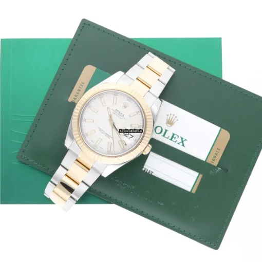 Trustworthy Replica Rolex Datejust II 116333 Caliber 3136 Automatic Movement 41mm Gold/steel Case Mens/unisex Watch - Image 4