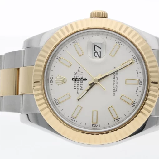 Trustworthy Replica Rolex Datejust II 116333 Caliber 3136 Automatic Movement 41mm Gold/steel Case Mens/unisex Watch - Image 7