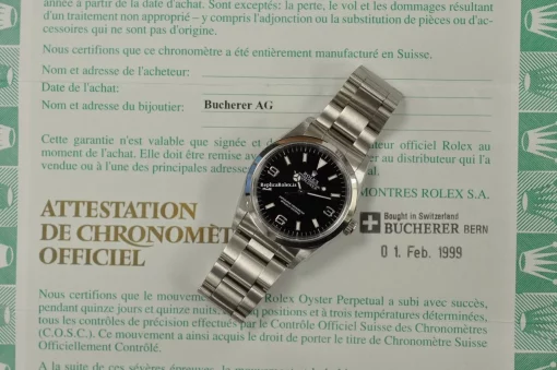 Remarkable Fakes Rolex Explorer 14270 Caliber 3000 Automatic Movement 36x43mm Steel Case Mens/unisex Watch - Image 10