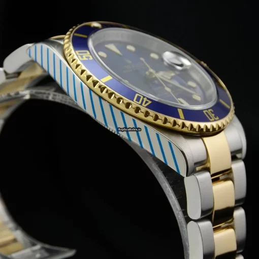 Nice Copies Rolex Submariner Date 16613 Caliber 3135 Automatic Movement 40mm Gold/steel Case Mens/unisex Watch - Image 12