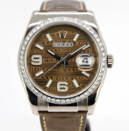 High-end Replica Rolex Datejust 116139 Caliber 3135 Automatic Movement 36mm White Gold Case Mens/unisex Watch - Image 2