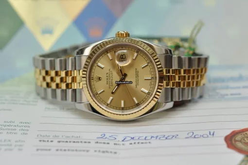 Discount Fake Rolex Datejust 116233 Caliber 3135 Automatic Movement 36mm Gold/steel Case Mens/unisex Watch