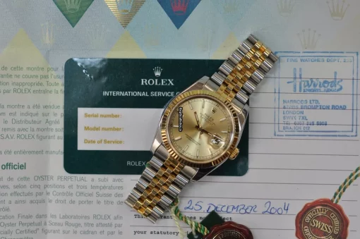 Discount Fake Rolex Datejust 116233 Caliber 3135 Automatic Movement 36mm Gold/steel Case Mens/unisex Watch - Image 11
