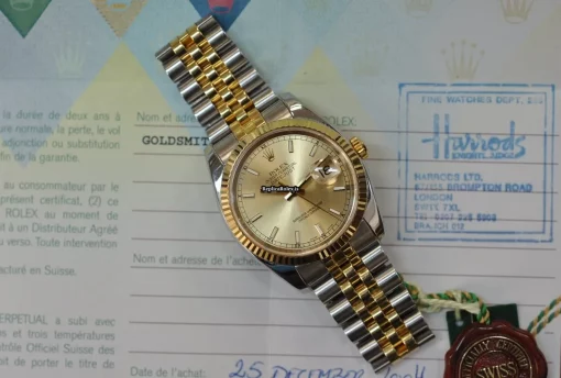 Discount Fake Rolex Datejust 116233 Caliber 3135 Automatic Movement 36mm Gold/steel Case Mens/unisex Watch - Image 4