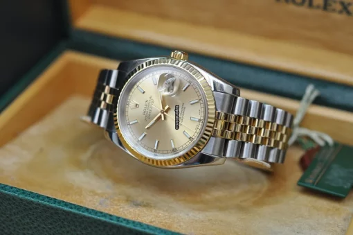Discount Fake Rolex Datejust 116233 Caliber 3135 Automatic Movement 36mm Gold/steel Case Mens/unisex Watch - Image 8