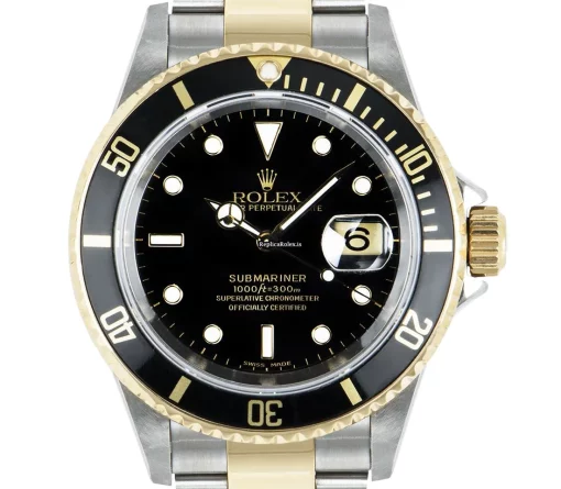 Trustworthy Replica Rolex Submariner Date 16613 Automatic Movement 40mm Gold/steel Case Mens/unisex Watch - Image 2