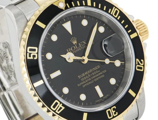 Trustworthy Replica Rolex Submariner Date 16613 Automatic Movement 40mm Gold/steel Case Mens/unisex Watch - Image 4