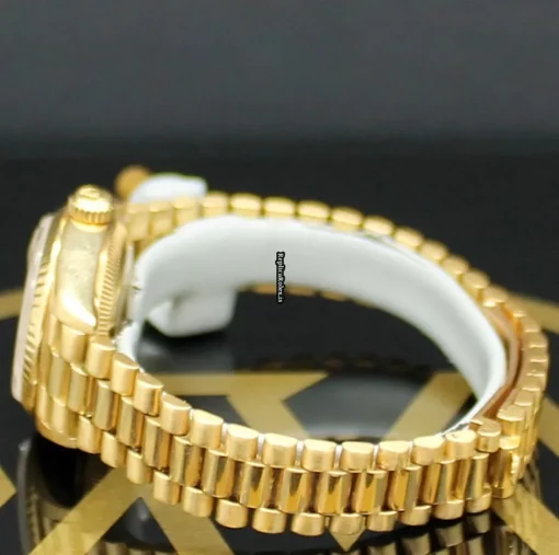 Neat Fake Rolex Lady-datejust 6917 Caliber 2135 Automatic Movement 26mm Yellow Gold Case Womens Watch - Image 4