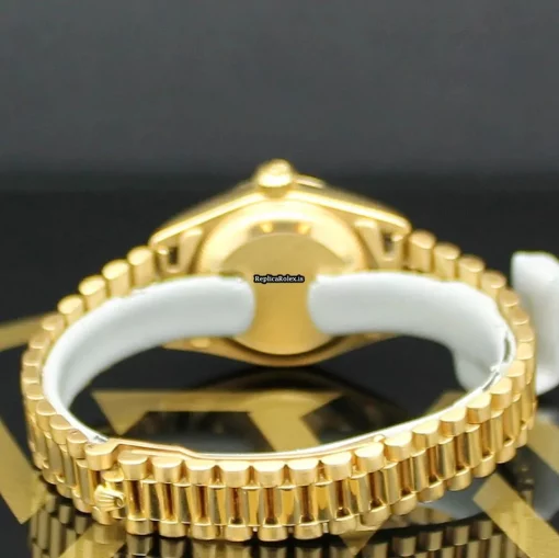 Neat Fake Rolex Lady-datejust 6917 Caliber 2135 Automatic Movement 26mm Yellow Gold Case Womens Watch - Image 8