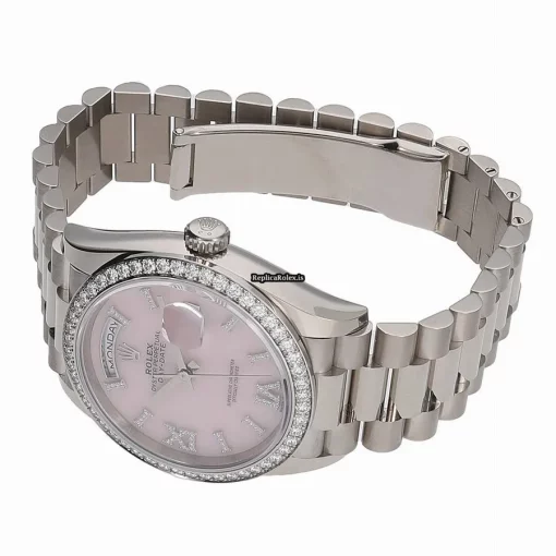 Appealing Imitation Rolex Day-date 36 128349rbr Caliber 3255 Automatic Movement 36mm White Gold Case Watch - Image 5