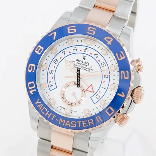 Terrific Replica Rolex Yacht-master II 116681 Caliber 4161 Automatic Movement 44mm Gold/steel Case Mens/unisex Watch
