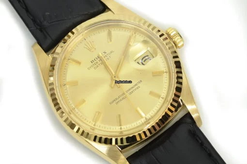 Offering Replica Rolex Datejust 1601 Caliber 1570 Automatic Movement 36mm Yellow Gold Case Mens/unisex Watch - Image 11