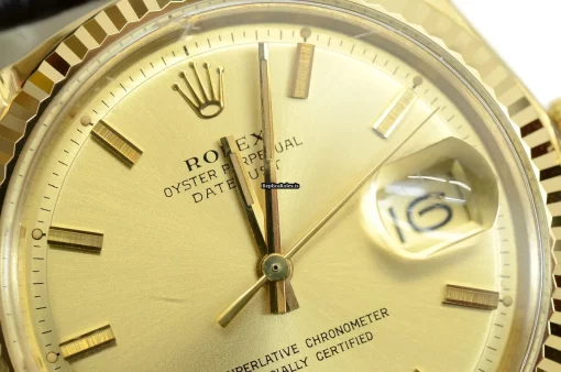 Offering Replica Rolex Datejust 1601 Caliber 1570 Automatic Movement 36mm Yellow Gold Case Mens/unisex Watch - Image 4