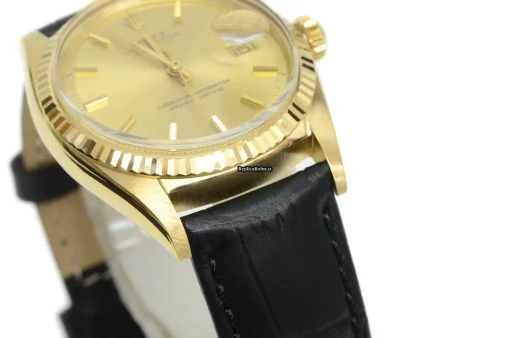 Offering Replica Rolex Datejust 1601 Caliber 1570 Automatic Movement 36mm Yellow Gold Case Mens/unisex Watch - Image 9