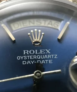 Design Fake Rolex Day-date Oysterquartz 19019 Caliber 5055 Quartz Movement 36mm White Gold Case Mens/unisex Watch